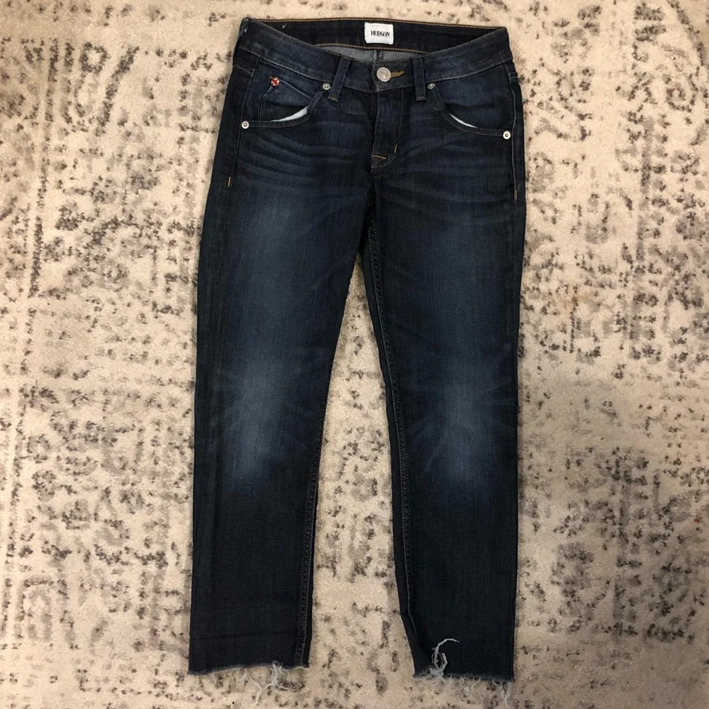 Hudson Bacara Cropped Straight Cuffed Jeans Size 24 - Picture 2 of 11